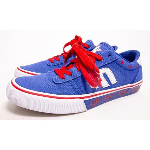 Etnies Calli Vulc x RAD Low Top Sneaker Shoes Blue/Red/White Women's 7.5 - Picture 1 of 9